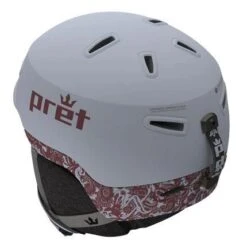 Pret Sol X Helmet - Women's -Ski Equipment Shop PRE SOLX maroon paisley 3