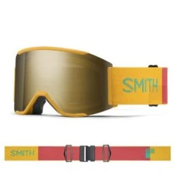 Smith Squad MAG Goggle -Ski Equipment Shop SMI SQUAD MAG saffron sun blk gold M0043106W99MN