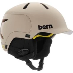 Bern Watts 2.0 MIPS Helmet -Ski Equipment Shop fw22wntr watts 2.0 mips matte sand 810014049564 main